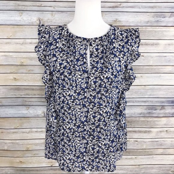 J.Crew Cascade Ruffle Blouse in Floral - Picture 3 of 8